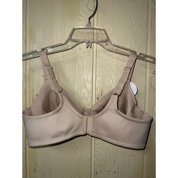 38C Vanity Fair Bra Minimizer Full Figure Beauty Back Smoothing Underwire Tan - Picture 4 of 7